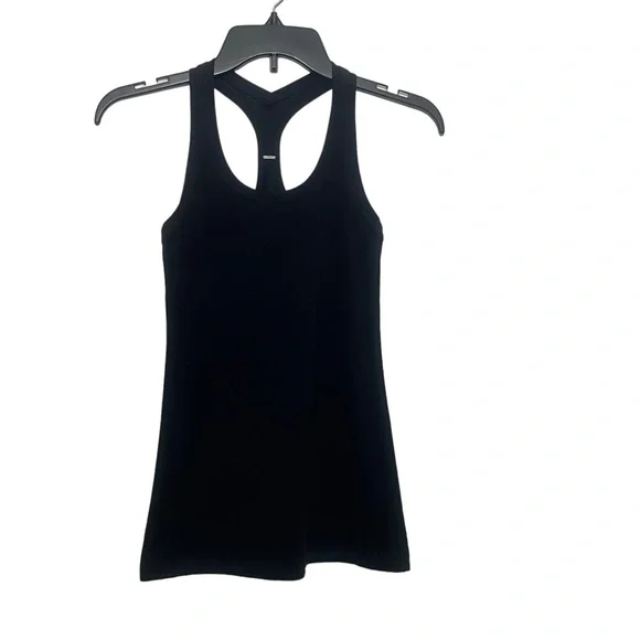 Lululemon 2 (see measurement) Black Razorback Tank, Soft Medium Weight - Picture 2 of 5